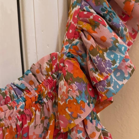 Floral Ruffle Top - Multicolor - Picture 6 of 9
